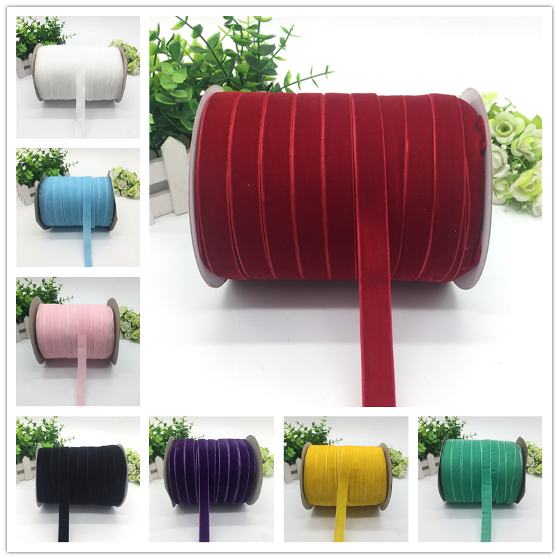 Velvet Ribbon Roll - 5 ياردة 5/8 