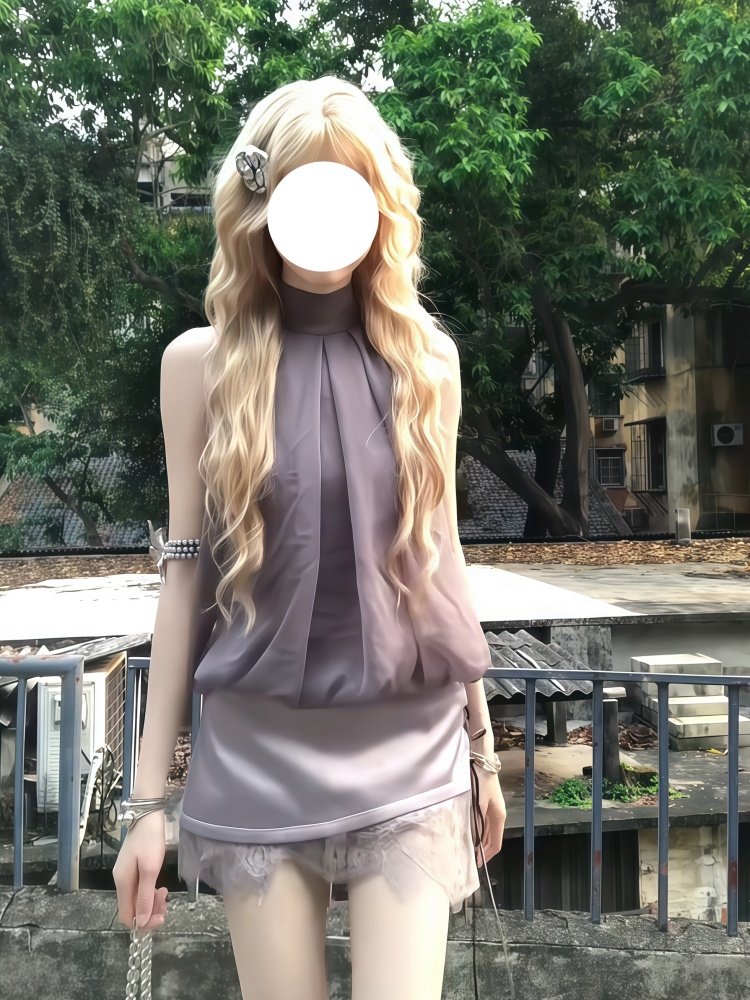 طقم سويت لوليتا من قطعتين للنس - مراجعة Lace Ribbon Trim وسعره