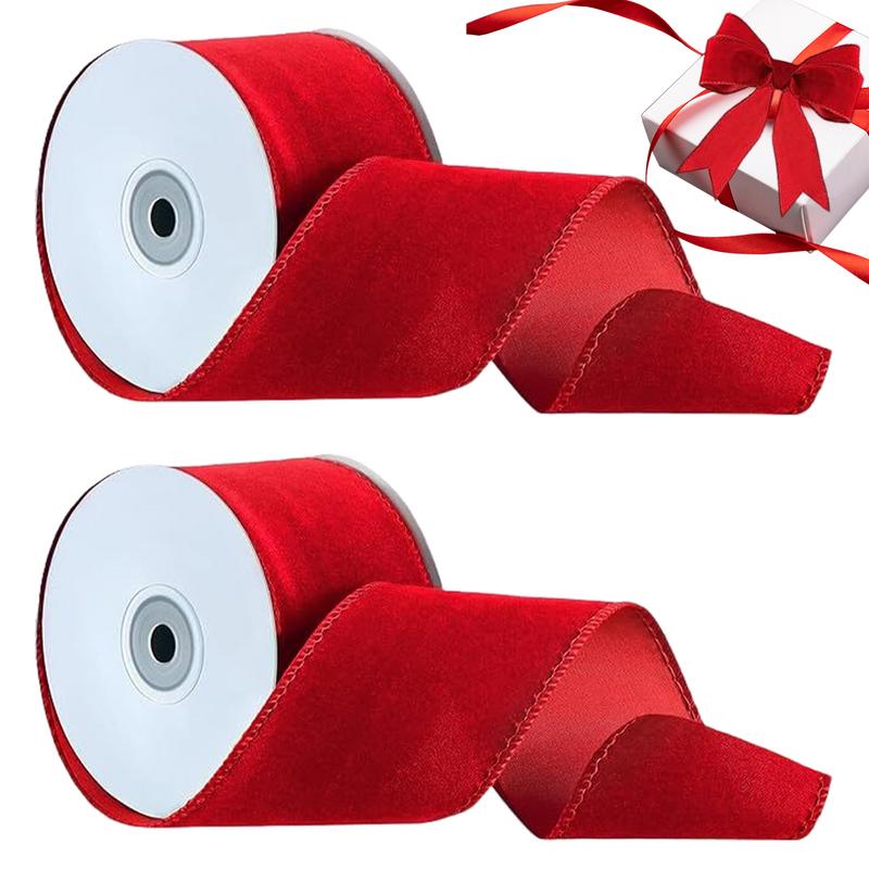 2 لفات التعبئة والتغليف السلكي - مراجعة Velvet Ribbon Roll وسعره