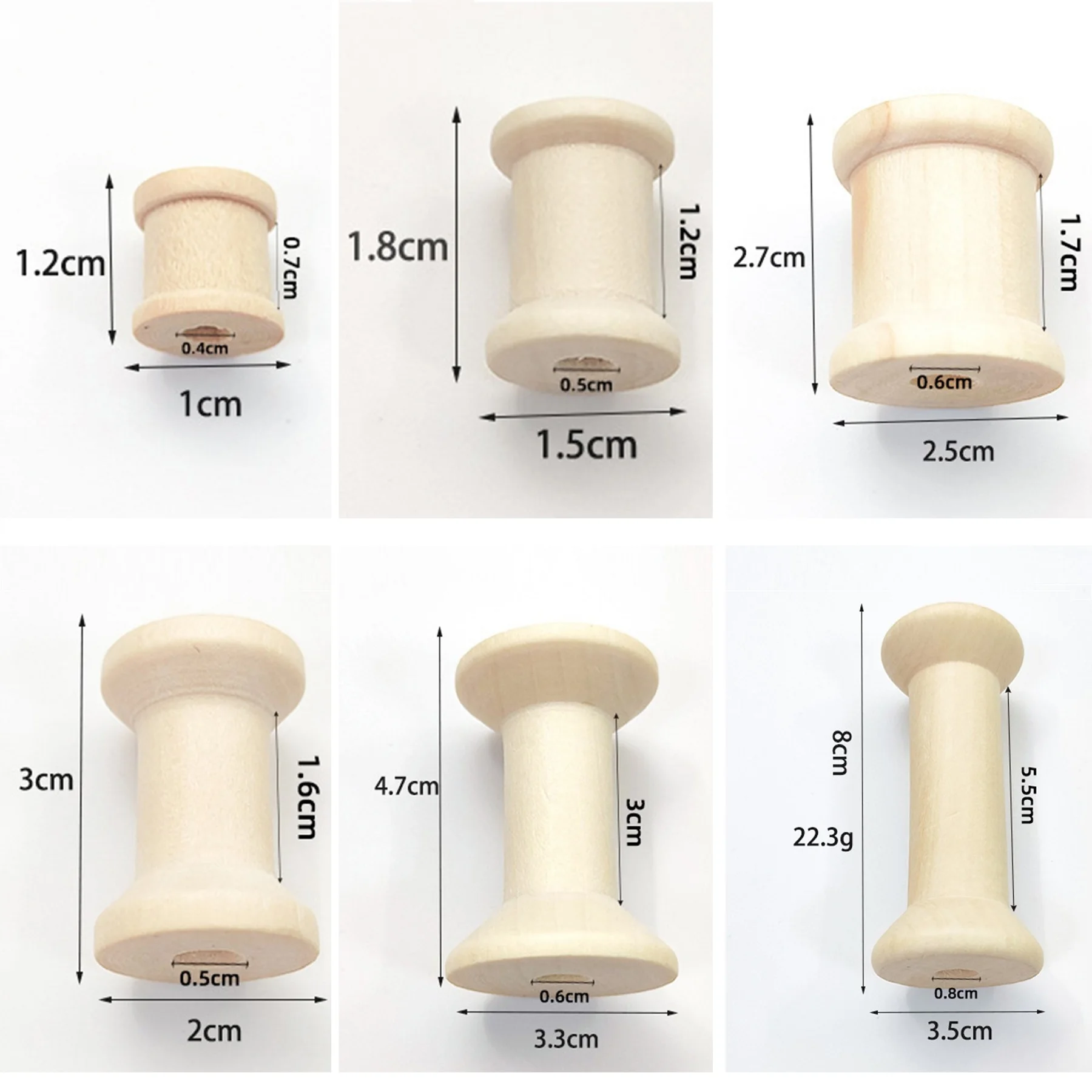 10/5 قطعة بكرات خشبية صغيرة مو - مراجعة Organza Ribbon Spool وسعره