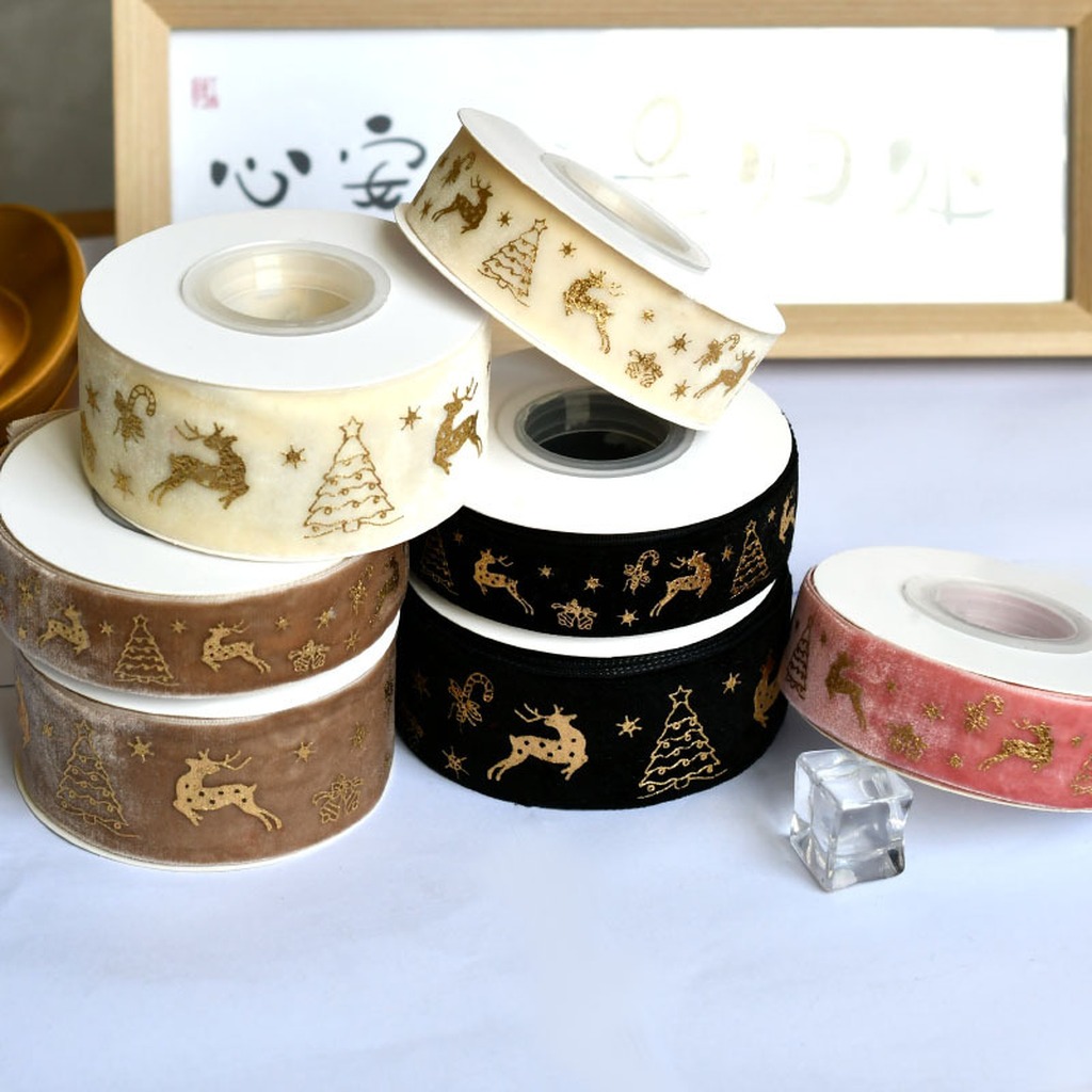 5 ياردات/لفة شريط مخملي بعرض 2 - مراجعة Velvet Ribbon Roll وسعره