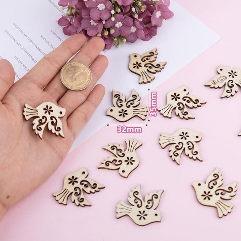 50 قطعة من قطع خشبية غير مكتمل - مراجعة Embellish Craft وسعره