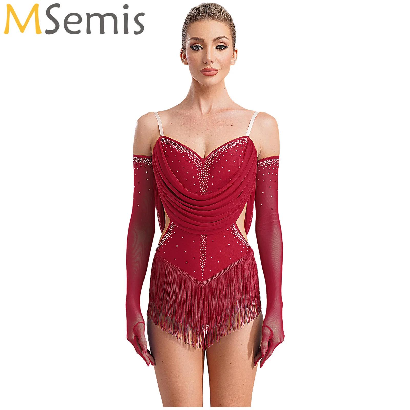 المرأة Ruched شبكة شرابة اللات - مراجعة Rhinestone Banding Trim وسعره
