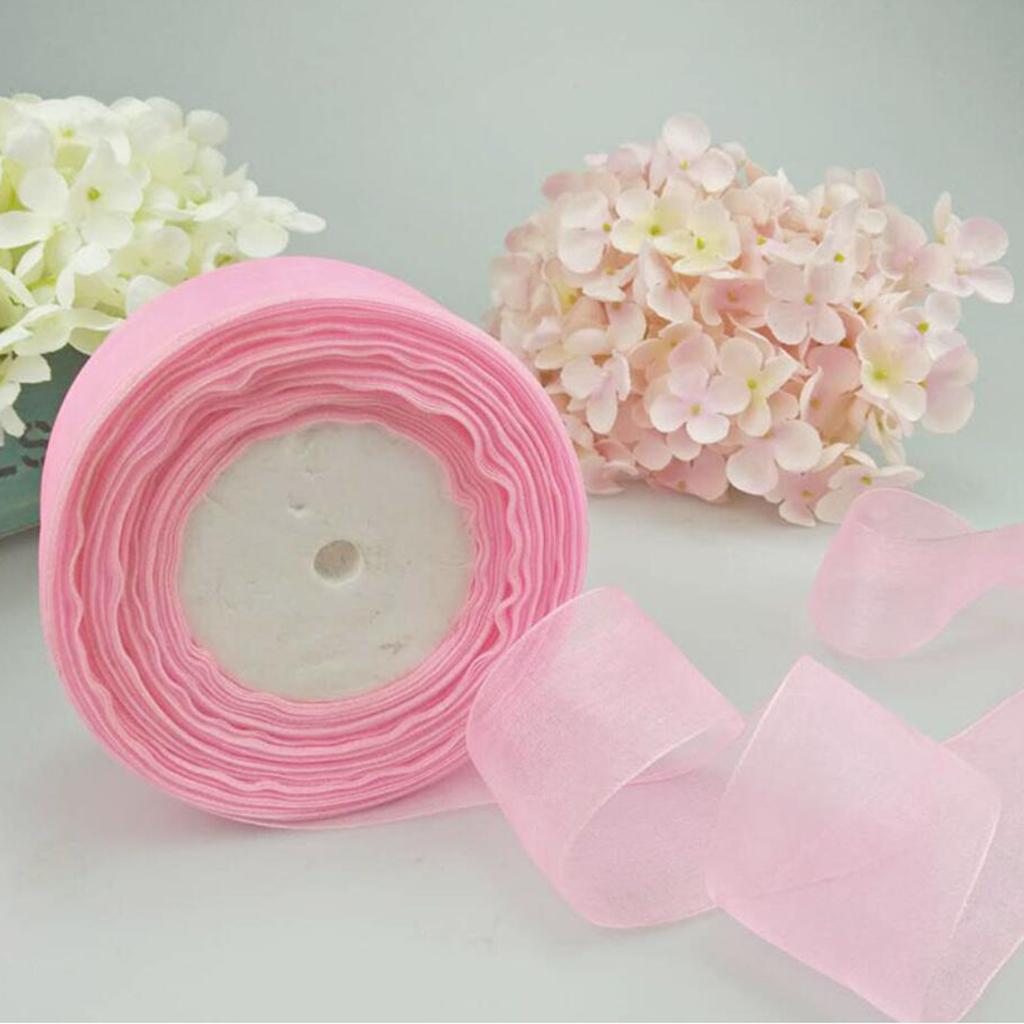 شريط أورجانزا شفاف من البوليست - مراجعة Organza Ribbon Spool وسعره
