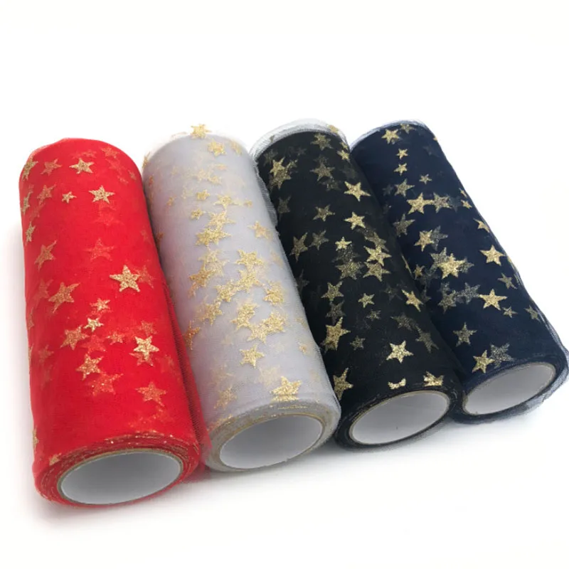 Tule-لفة كرسي نجمة الأورجانزا  - مراجعة Organza Ribbon Spool وسعره