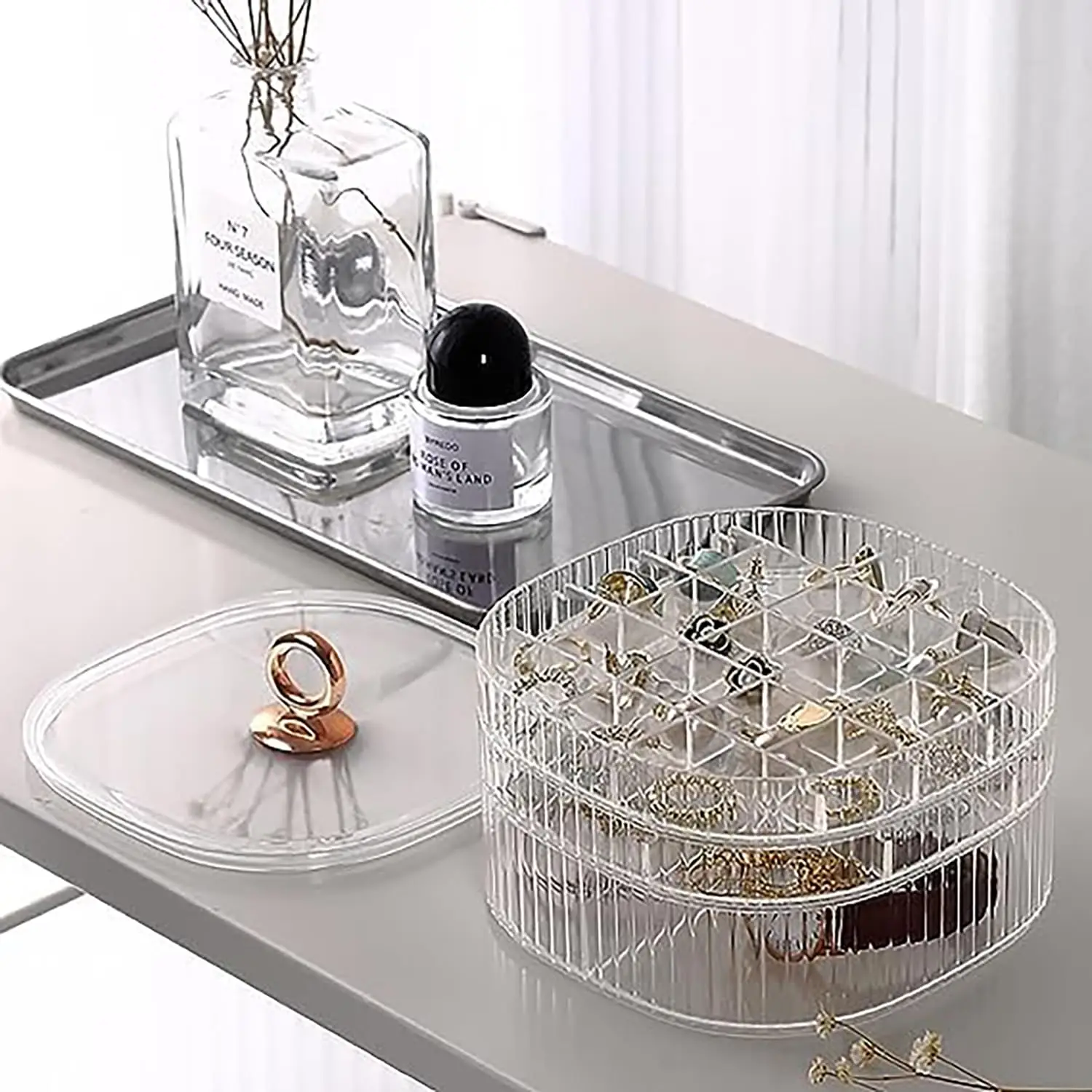 صندوق مجوهرات، منظم مجوهرات بم - مراجعة Craft Embellishment Storage وسعره