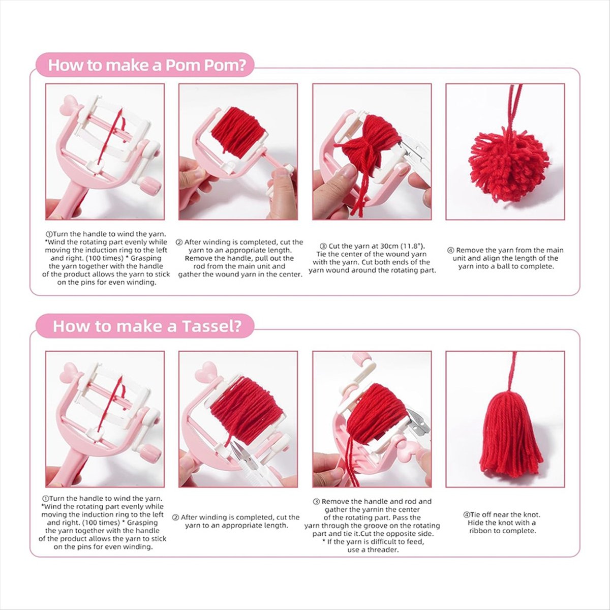 مجموعة أدوات صنع كرات الخيوط م - مراجعة Pom Pom Maker Tool وسعره
